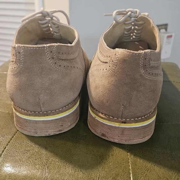 GIORGIO BRUTINI Wingtop Suede Leather Oxford. Camel. Size 13 main image 7